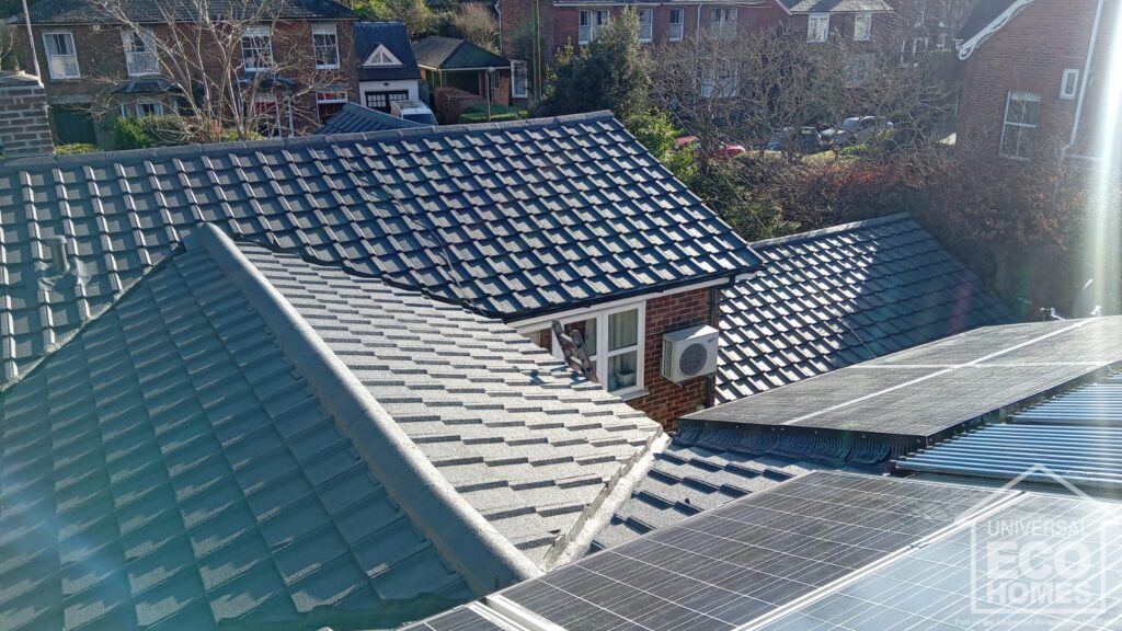Clean and tidy roof after roof cleaning in Essex