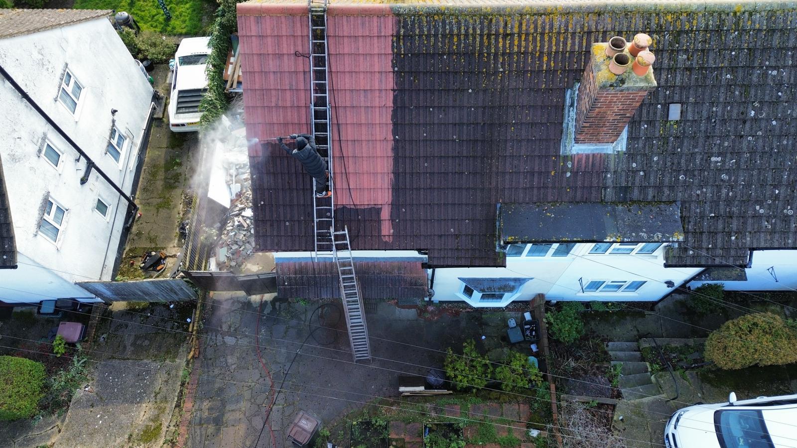 Roof cleaning in Essex by Universal Eco Homes