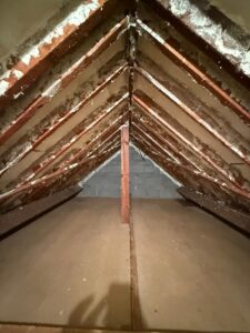 Spray foam insulation removal to improve condensation