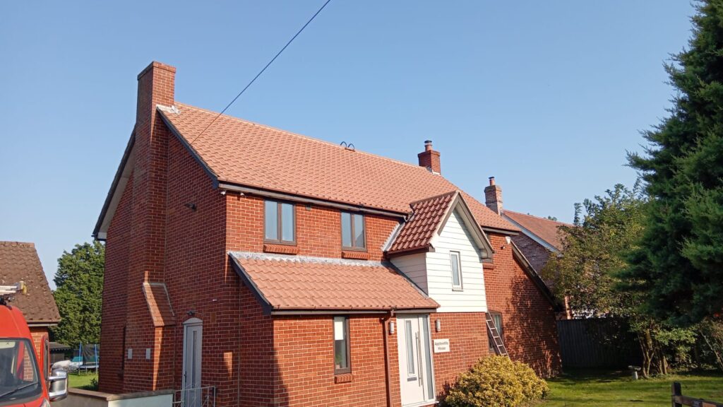 Clean roof of a house in Essex after Universal Eco Homes visit