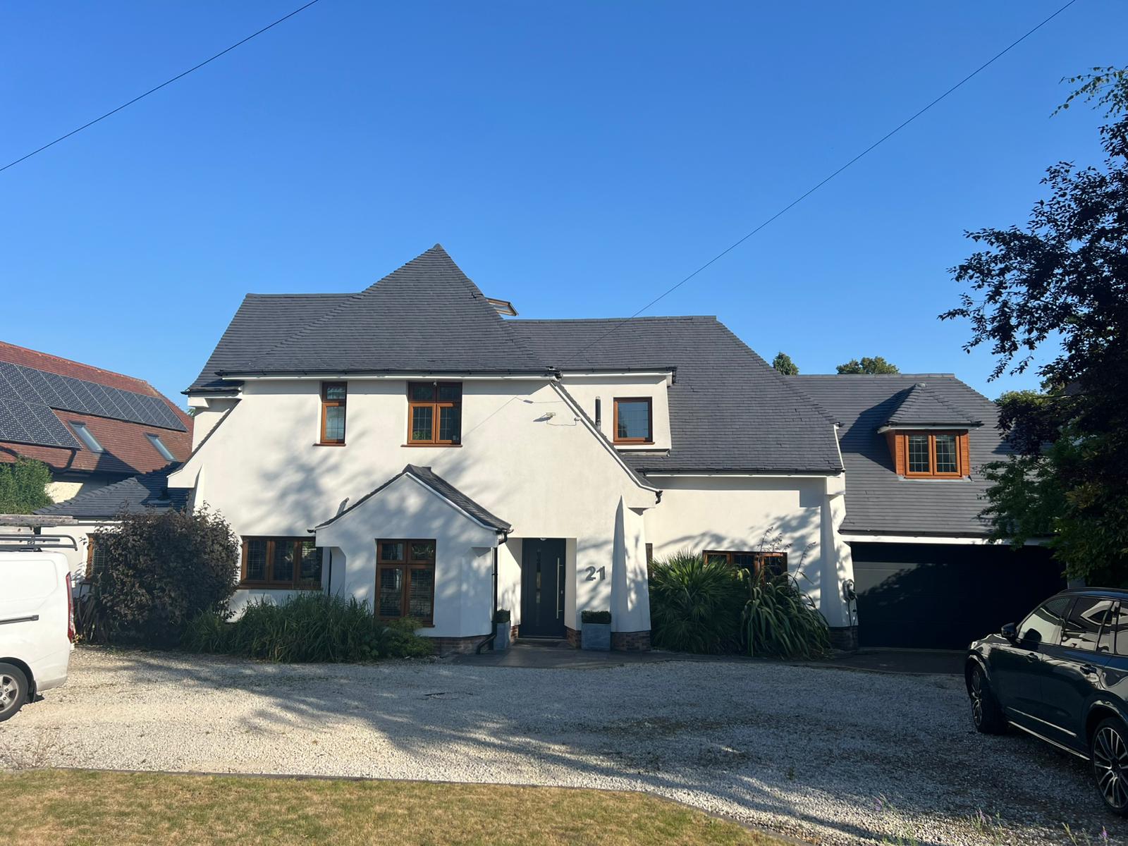 Universal Eco Homes team carrying out expert roof cleaning in Nottingham for a modern home upgrade.