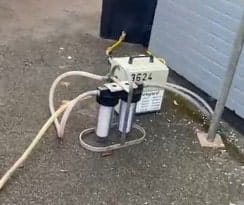 Water Filtration Sytem Tritec for asbestos roof cleaning