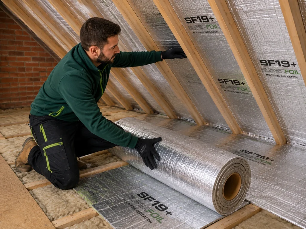 SuperFoil SF19+ Foil Insulation Installers Fitters Universal Eco Homes
