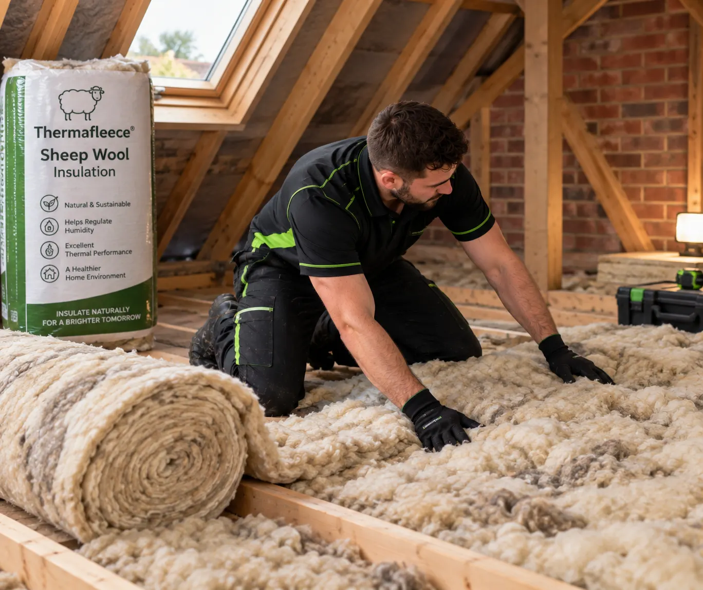 Sheep Wool Natural Loft Insulation Installer Universal Eco Homes