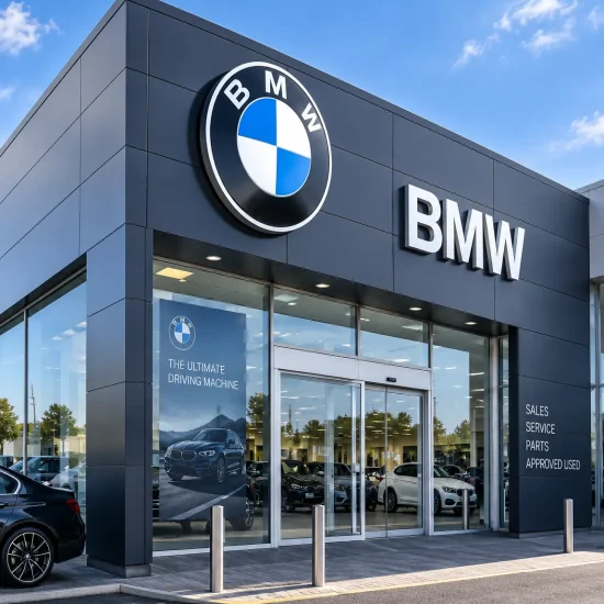 BMW Facade Retail Automotive Cladding Cleanign and Painting Coating Universal Eco Homes
