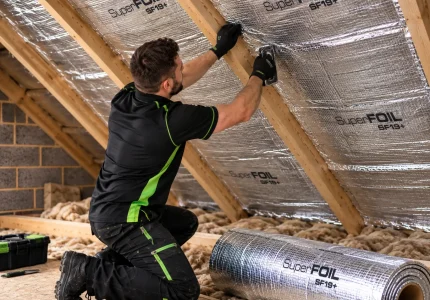 SuperFOIL Multilayer Foil Loft Insulation Installer Universal Eco Homes