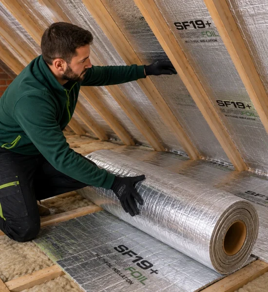 SuperFoil SF19+ Foil Insulation Installers Fitters Universal Eco Homes