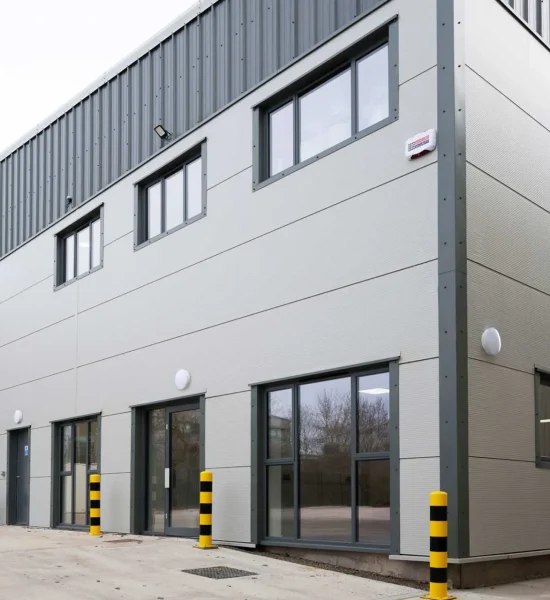 Warehouse Cladding Cleanign adn Painting Universal Eco Homes